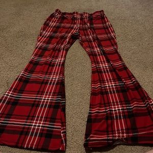 2X stretchy flare pants